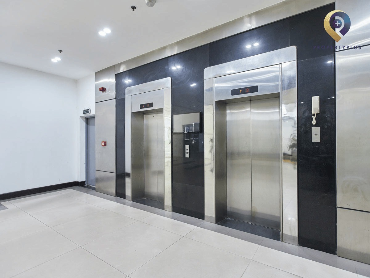 Elevator lobby area inside Technosoft Building